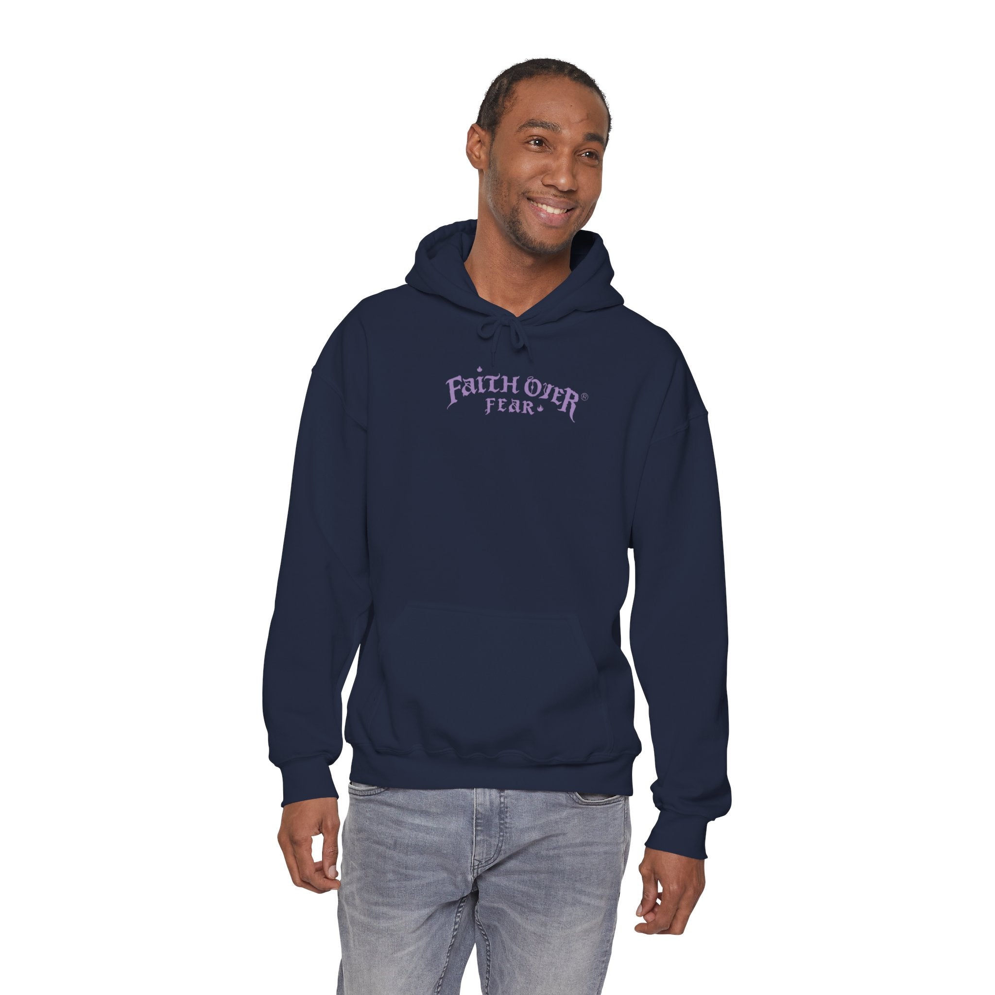 Faith Over Fear Logo (Lavendel) – Hoodie