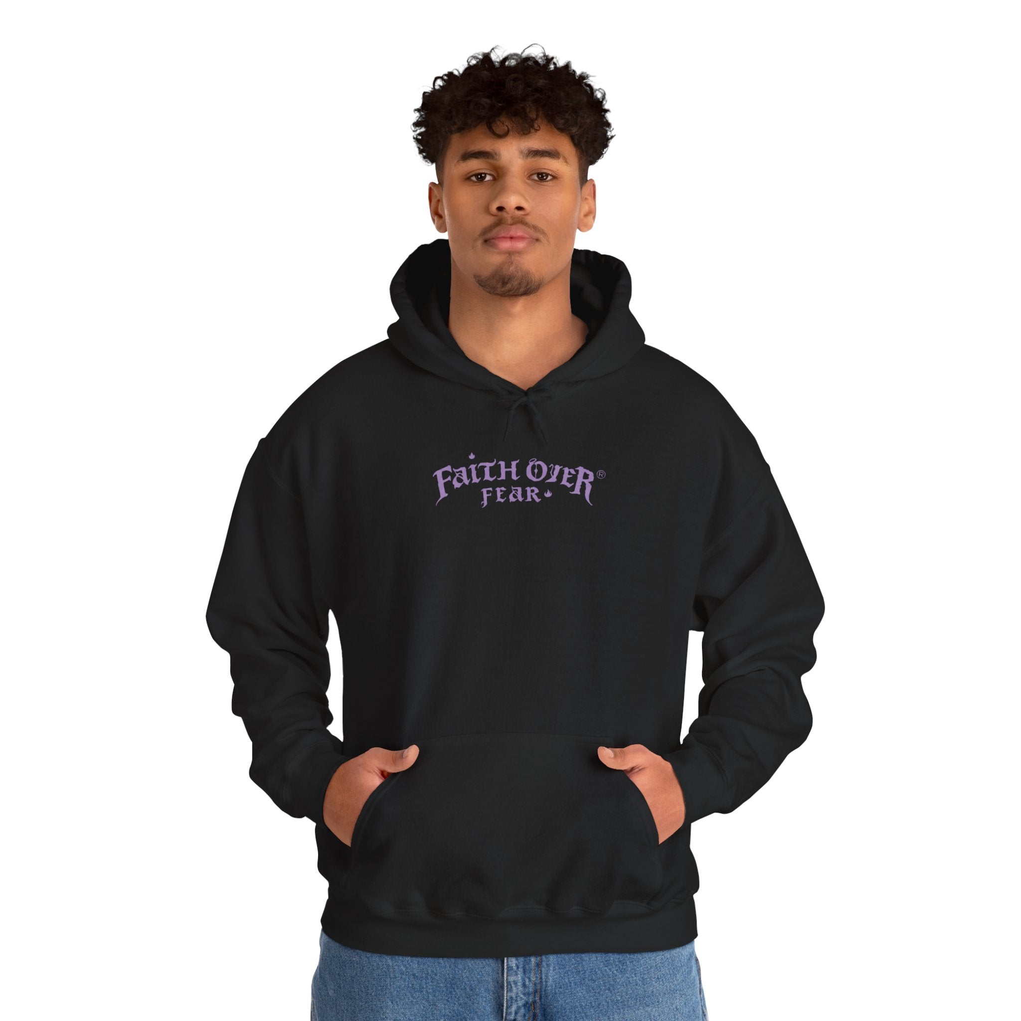 Faith Over Fear Logo (Lavendel) – Hoodie