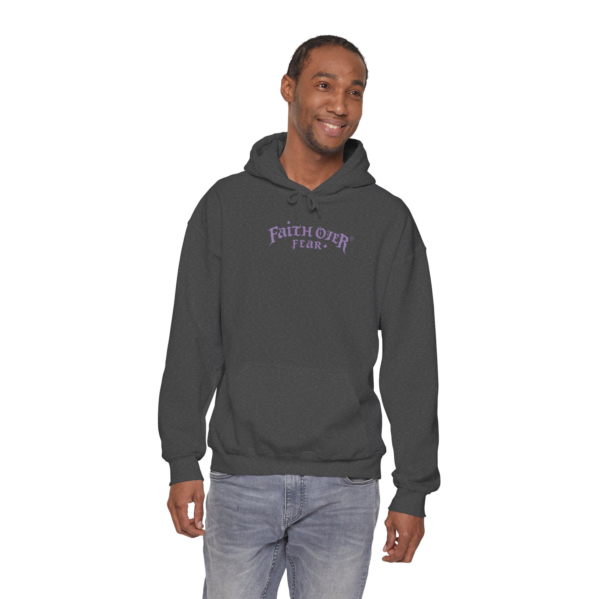 Faith Over Fear Logo (Lavendel) – Hoodie