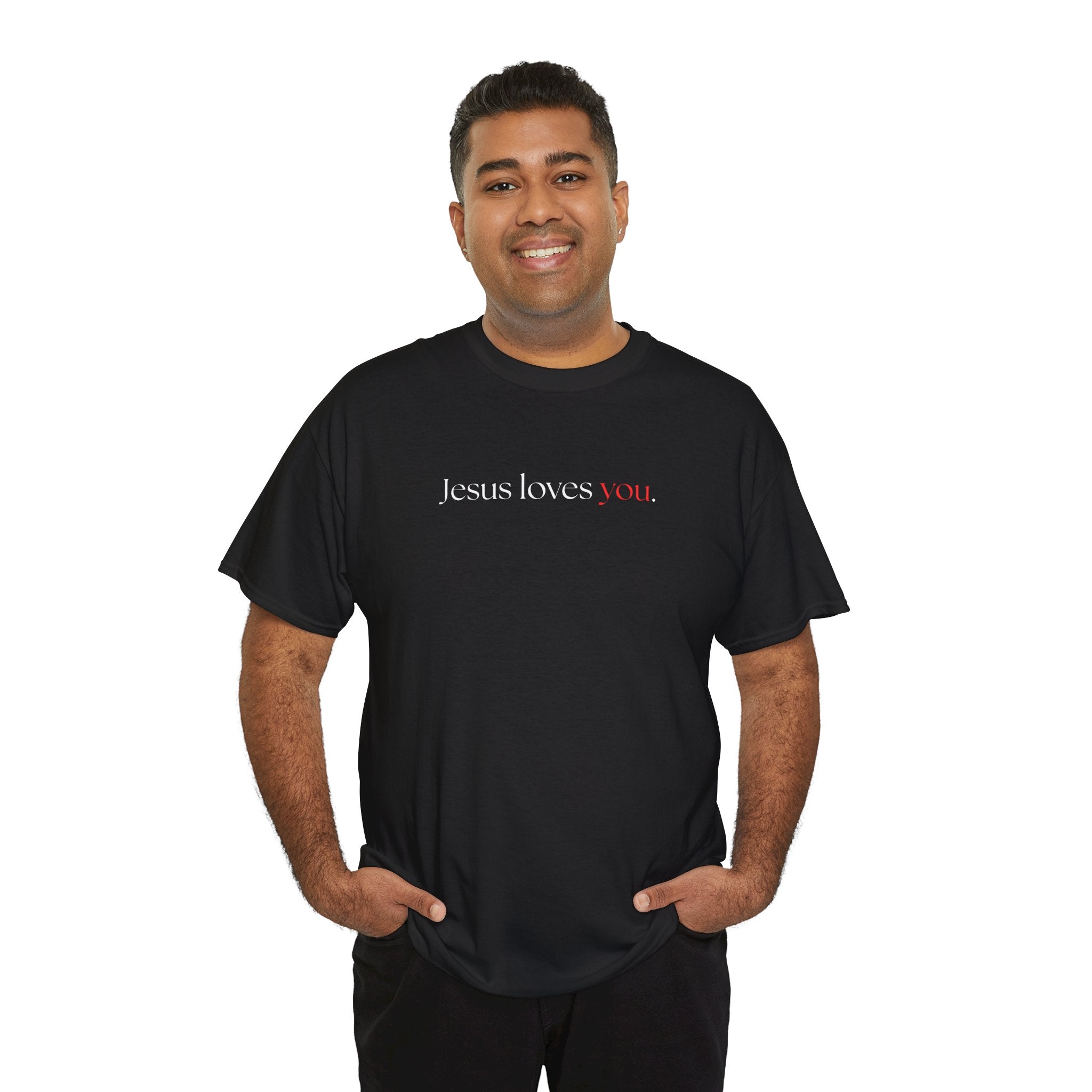 Jesus loves you - Heavy Cotton Tee