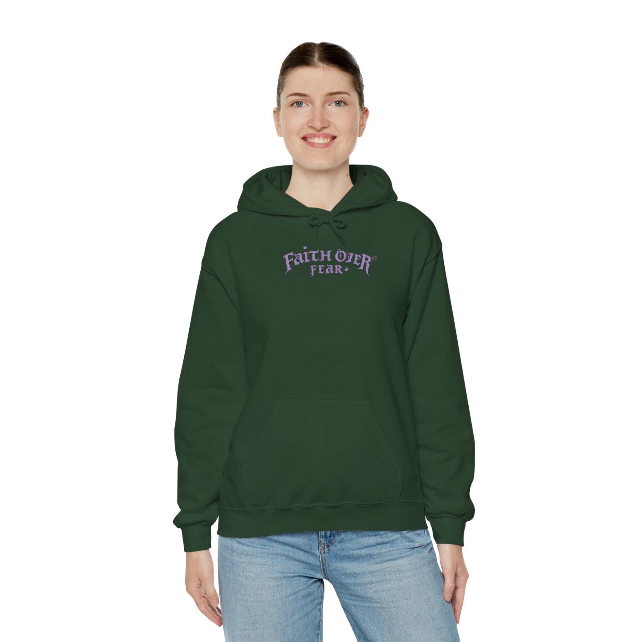 Faith Over Fear Logo (Lavendel) – Hoodie