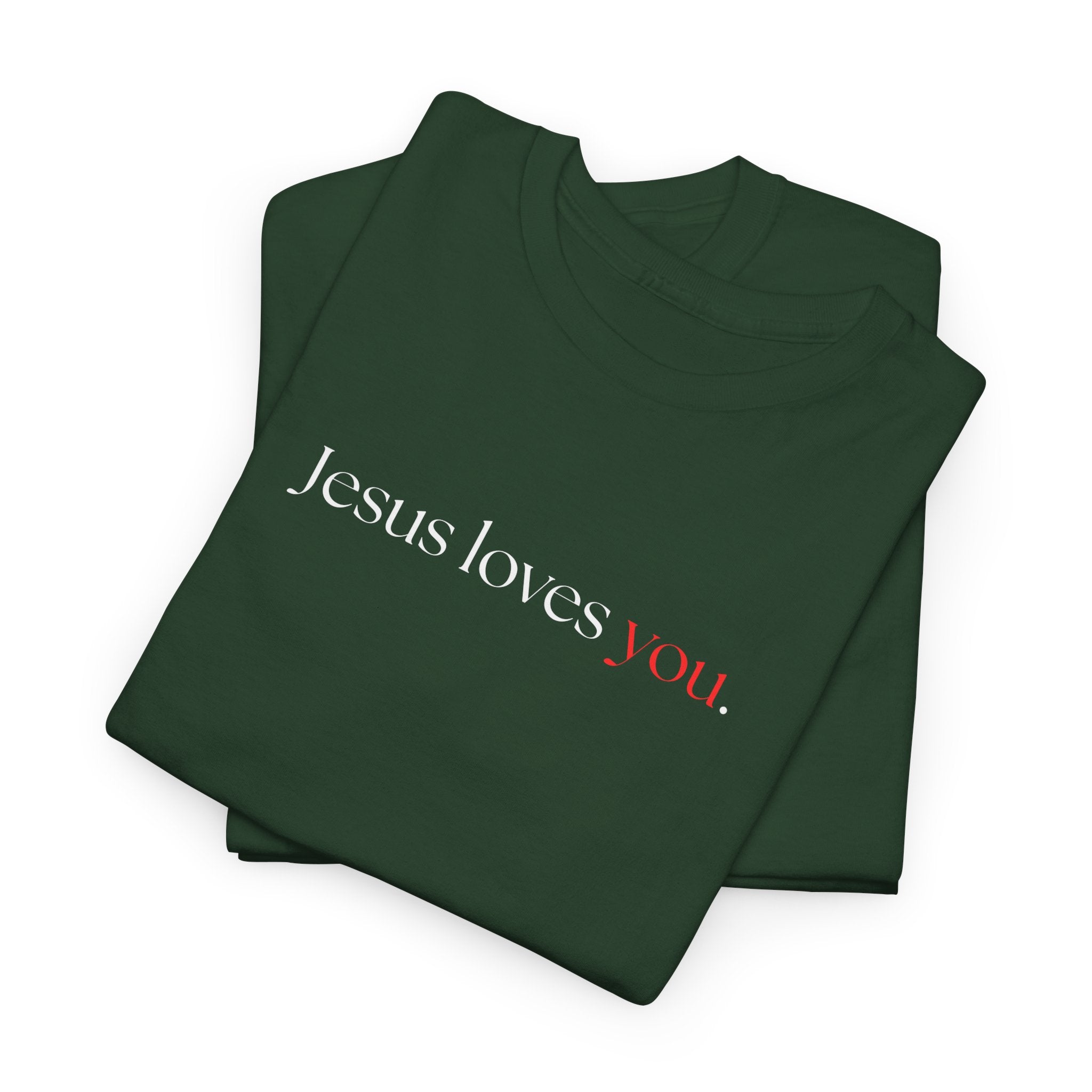 Jesus loves you - Heavy Cotton Tee