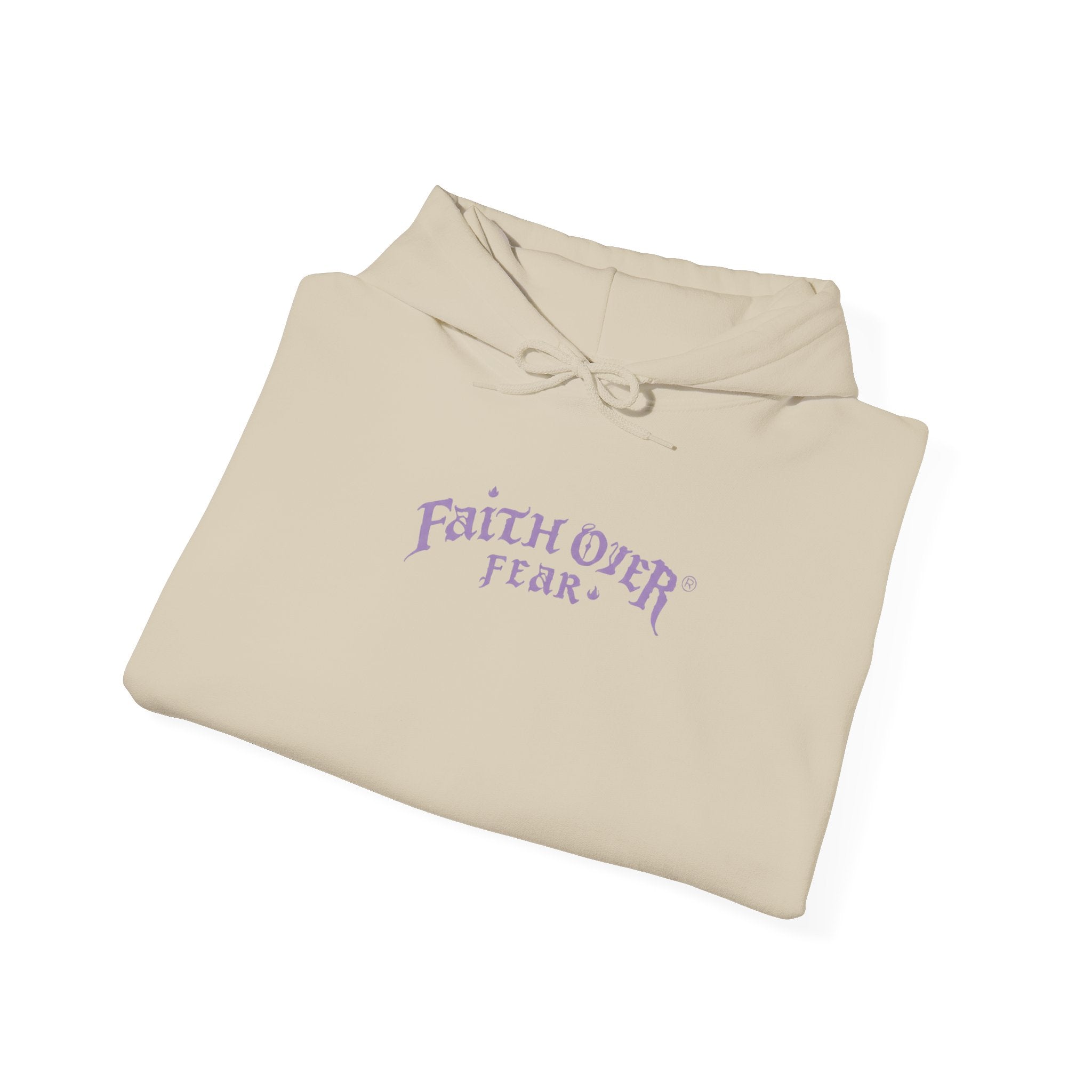 Faith Over Fear Logo (Lavendel) – Hoodie