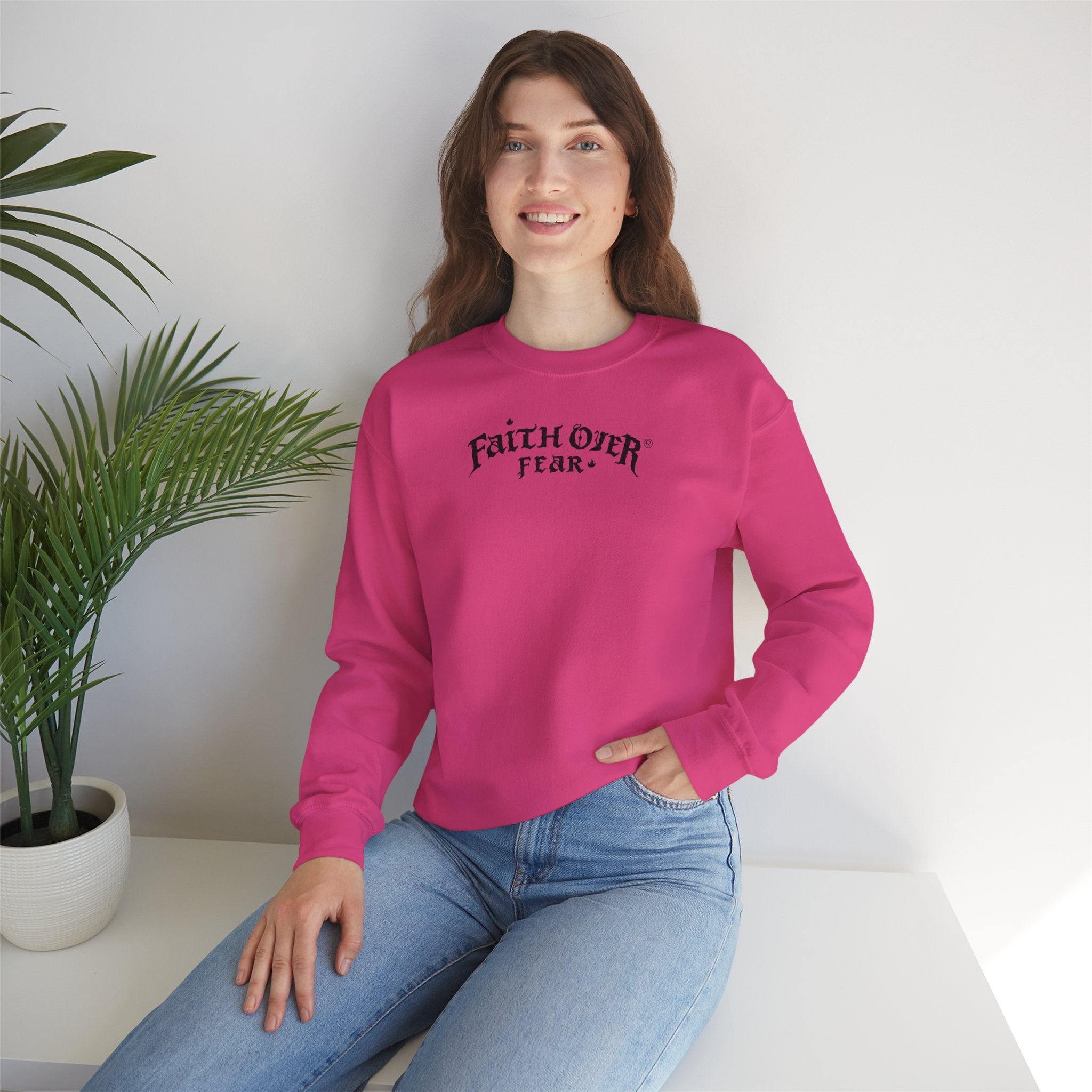 Faith Over Fear Logo - Unisex Sweatshirt