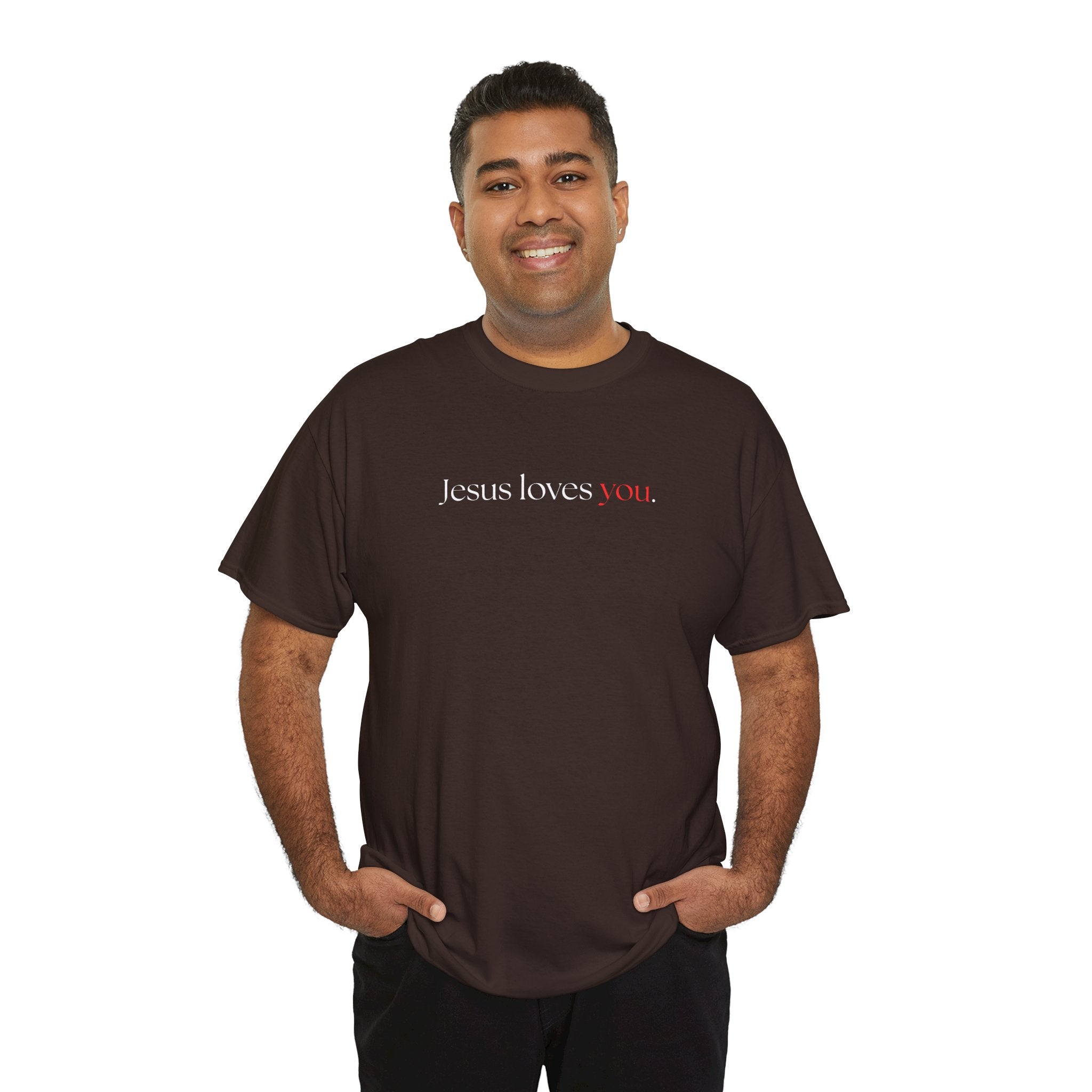 Jesus loves you - Heavy Cotton Tee