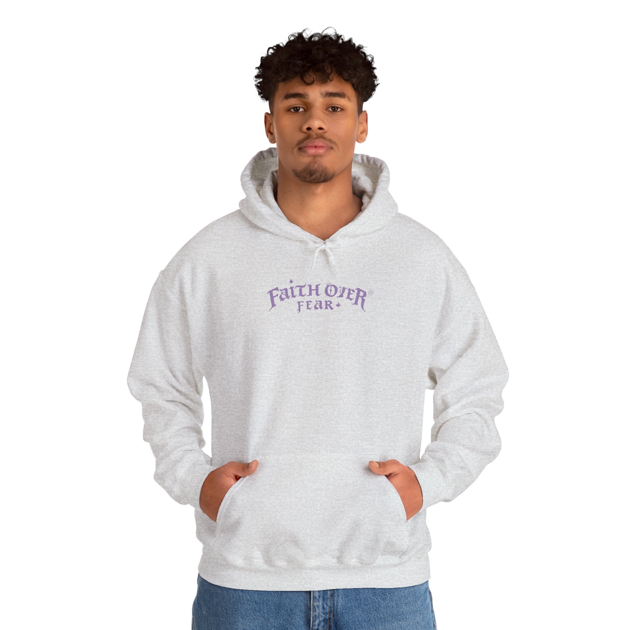 Faith Over Fear Logo (Lavendel) – Hoodie