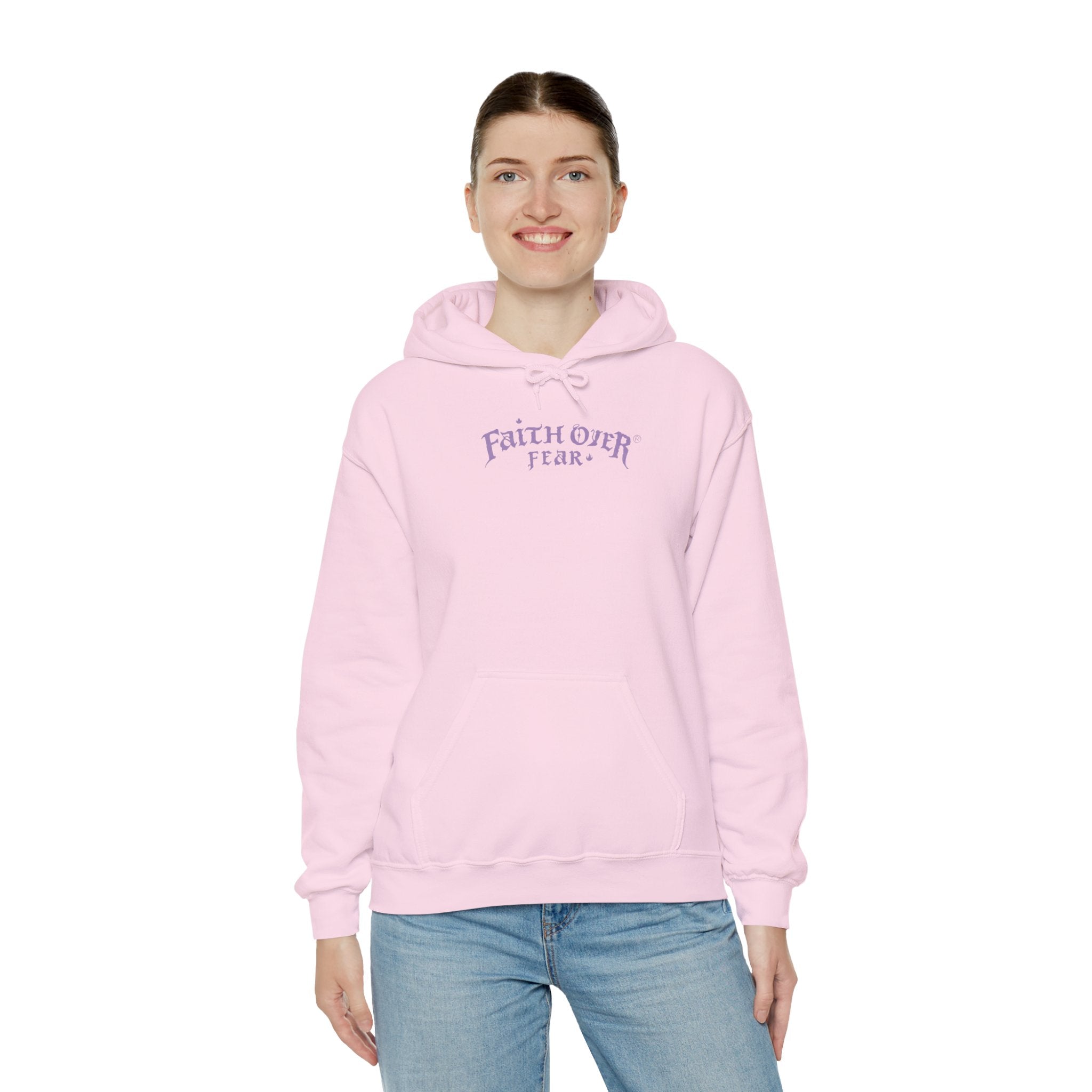 Faith Over Fear Logo (Lavendel) – Hoodie