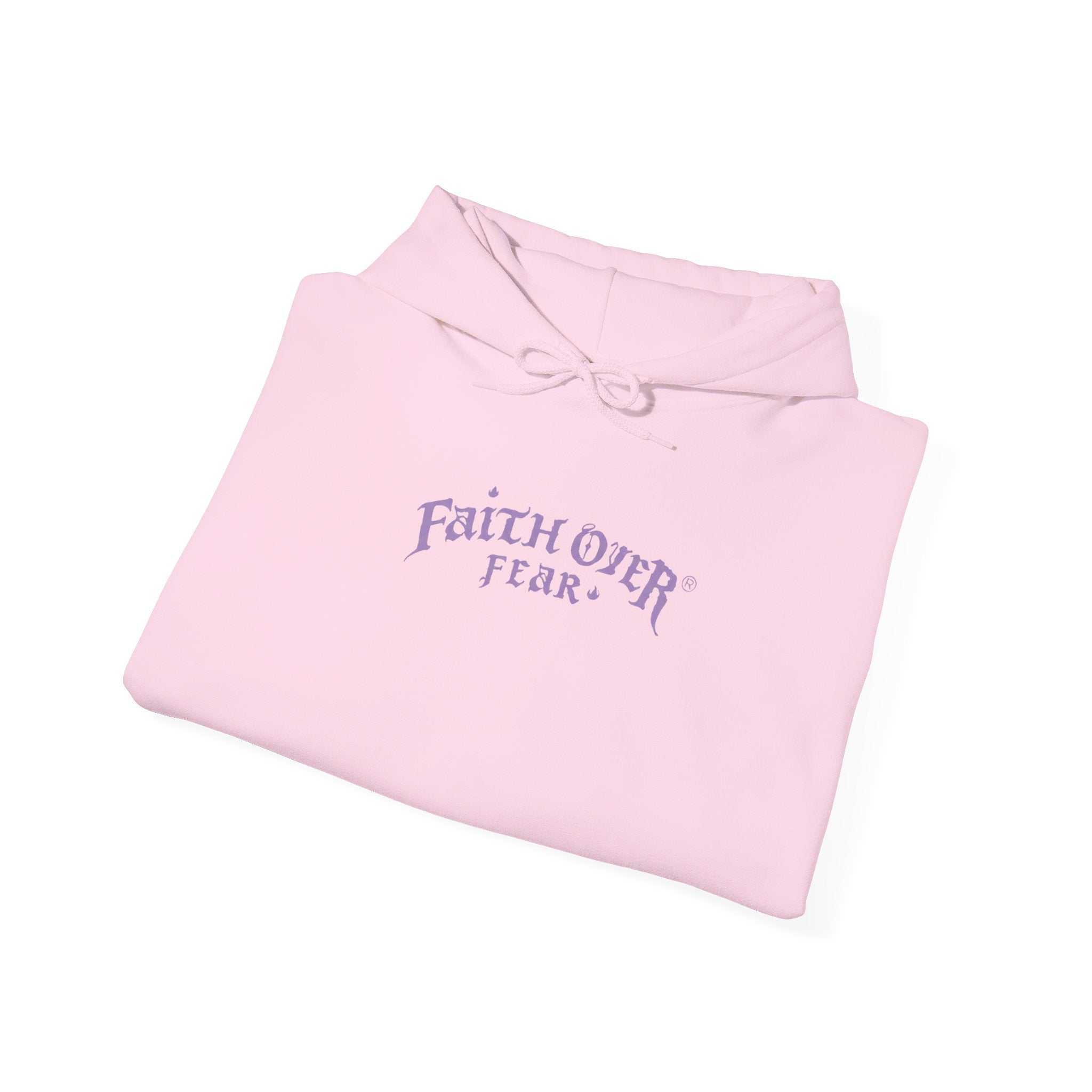 Faith Over Fear Logo (Lavendel) – Hoodie