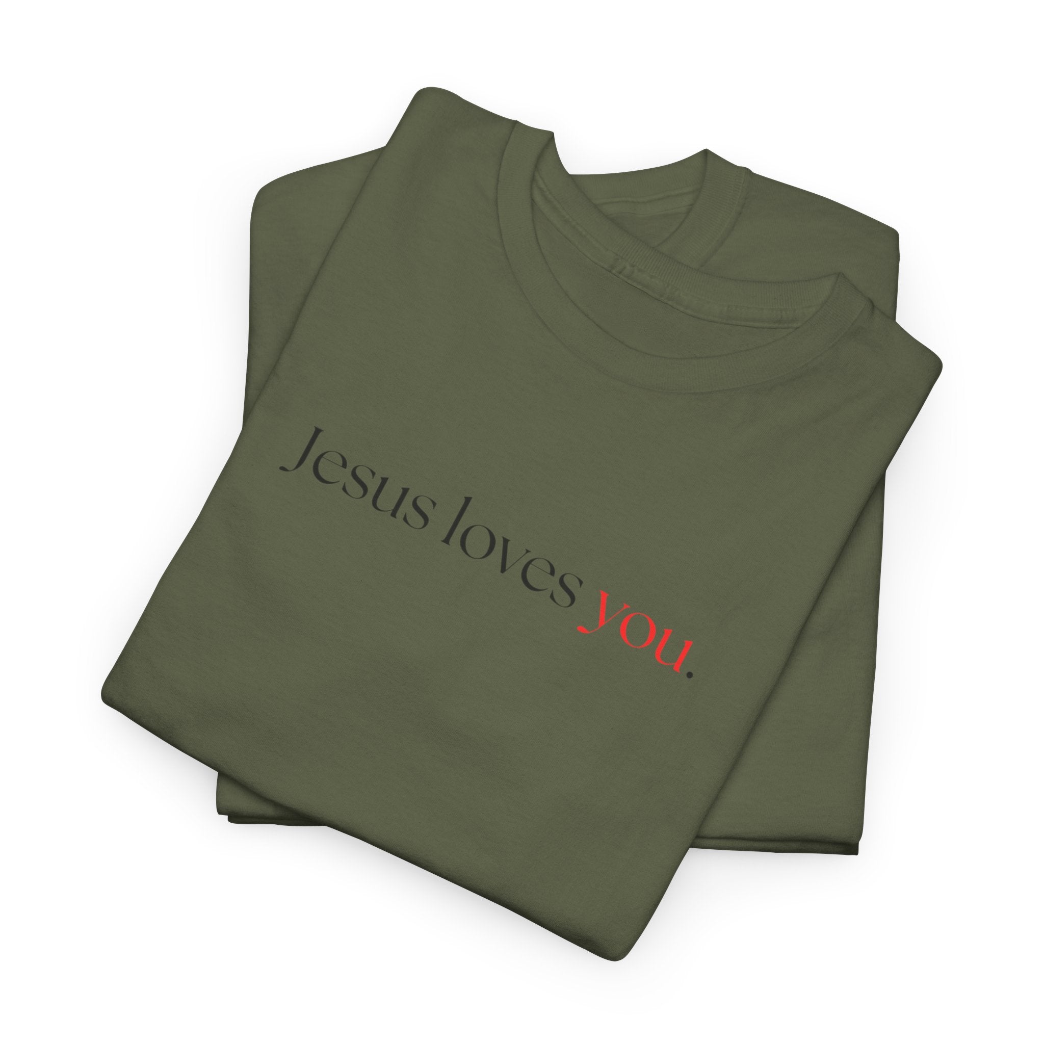 Jesus loves you - Heavy Cotton Tee