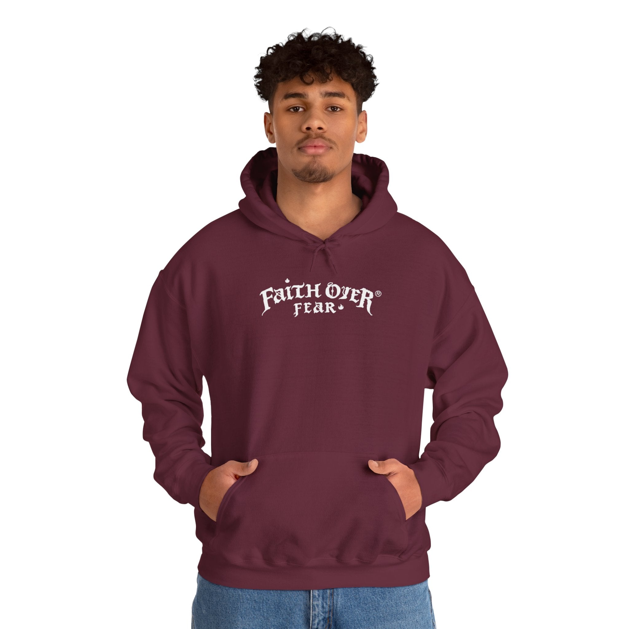 Faith Over Fear (White) - Unisex Hoodie