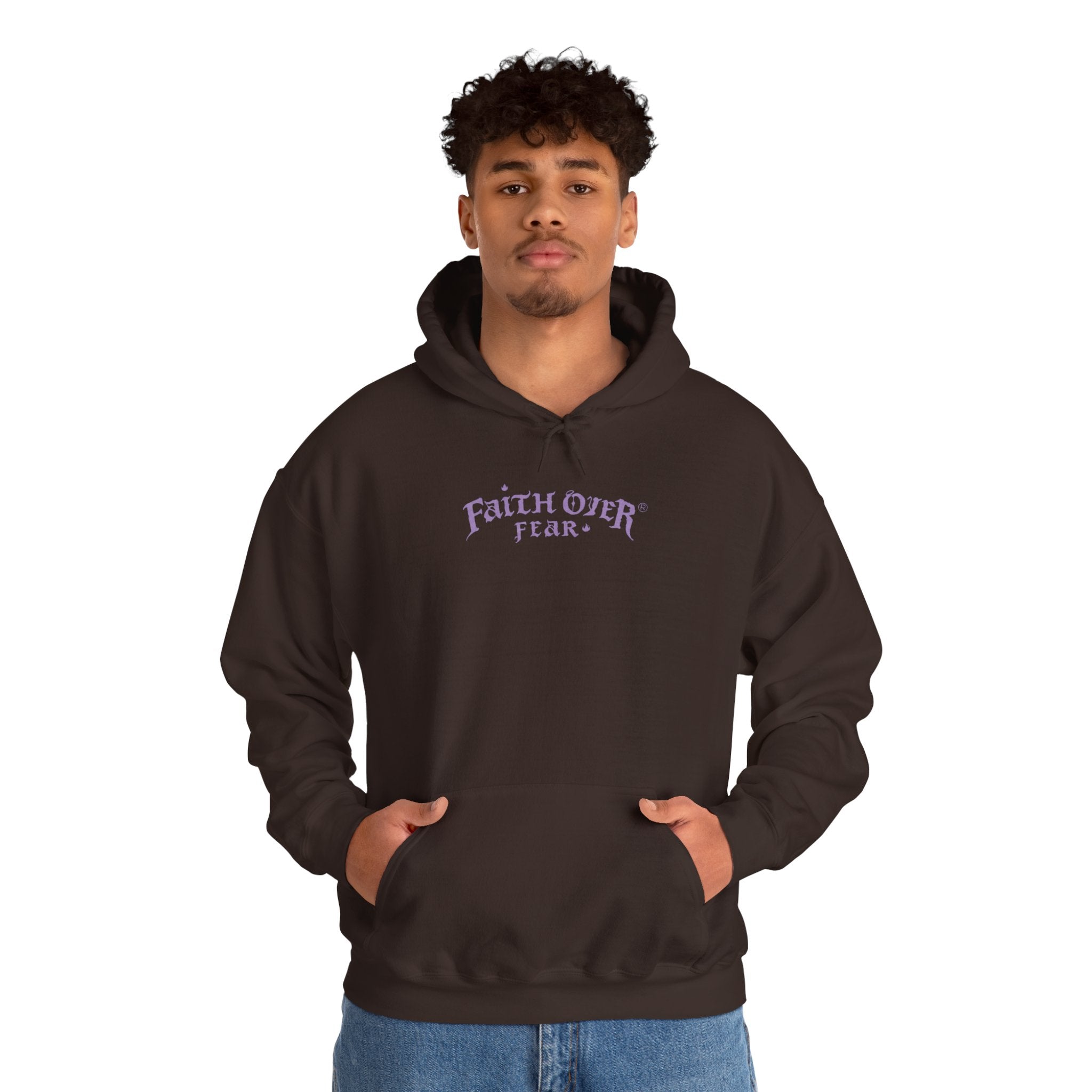 Faith Over Fear Logo (Lavendel) – Hoodie