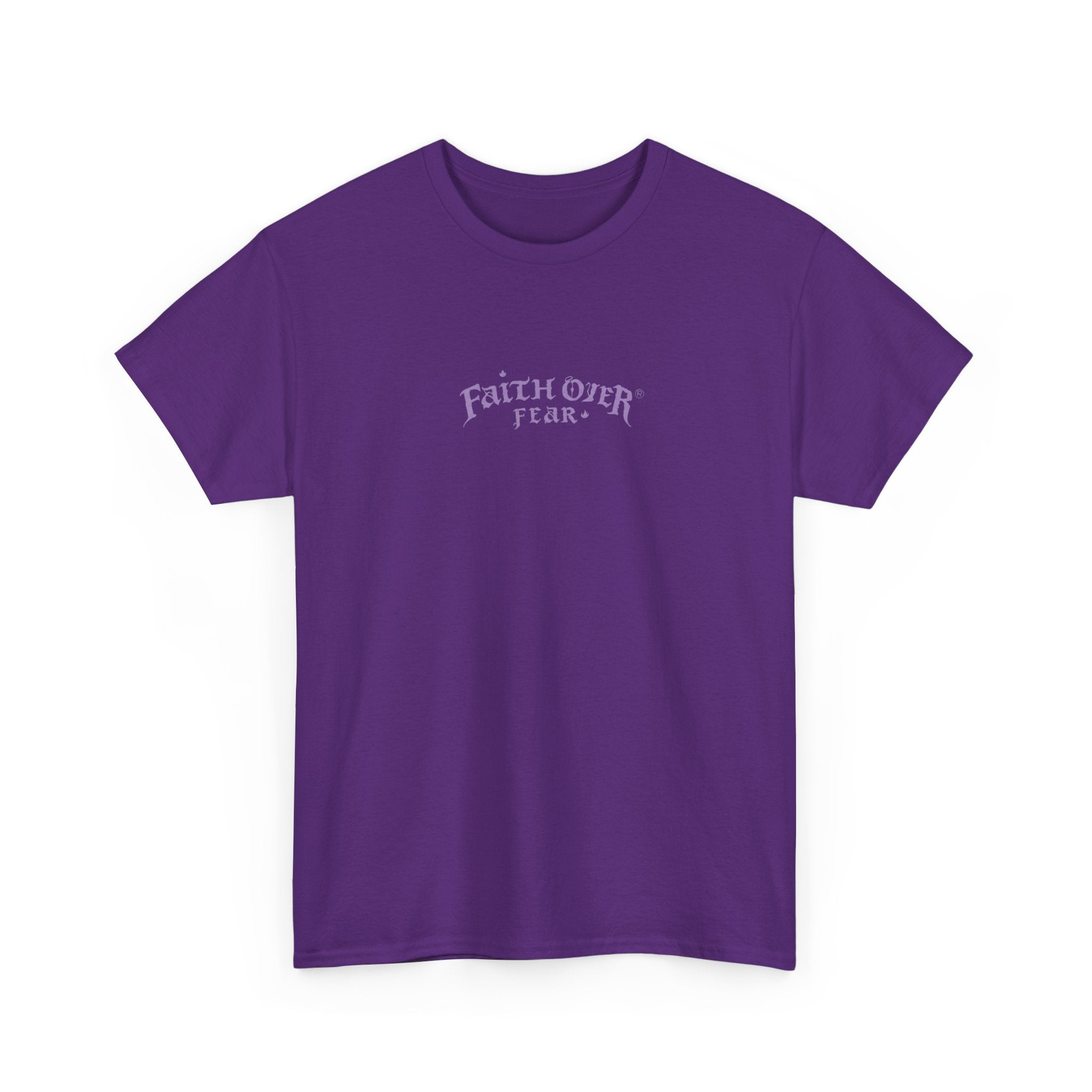 Faith Over Fear Logo (Lavendel) - Heavy Cotton Tee