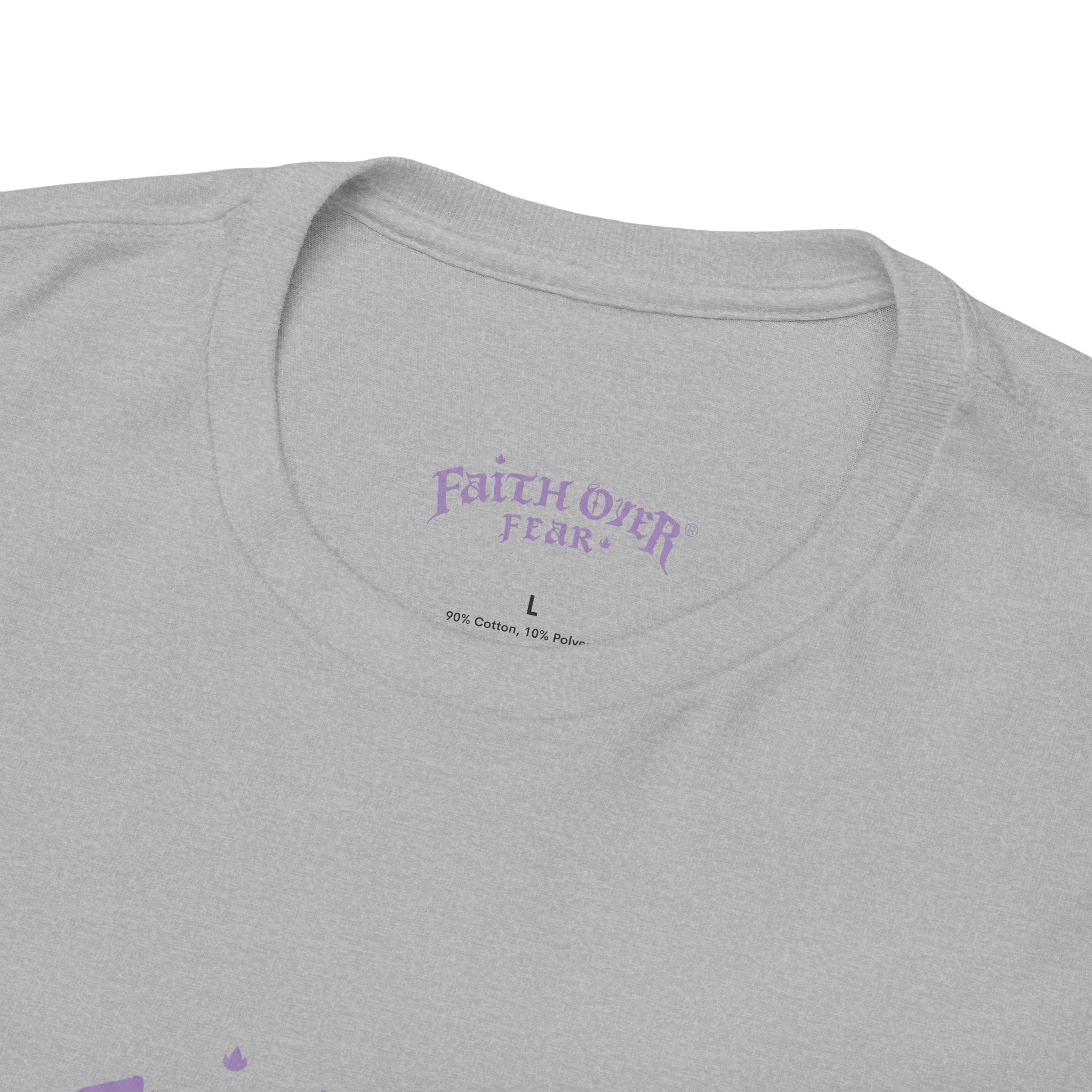 Faith Over Fear Logo (Lavendel) - Heavy Cotton Tee