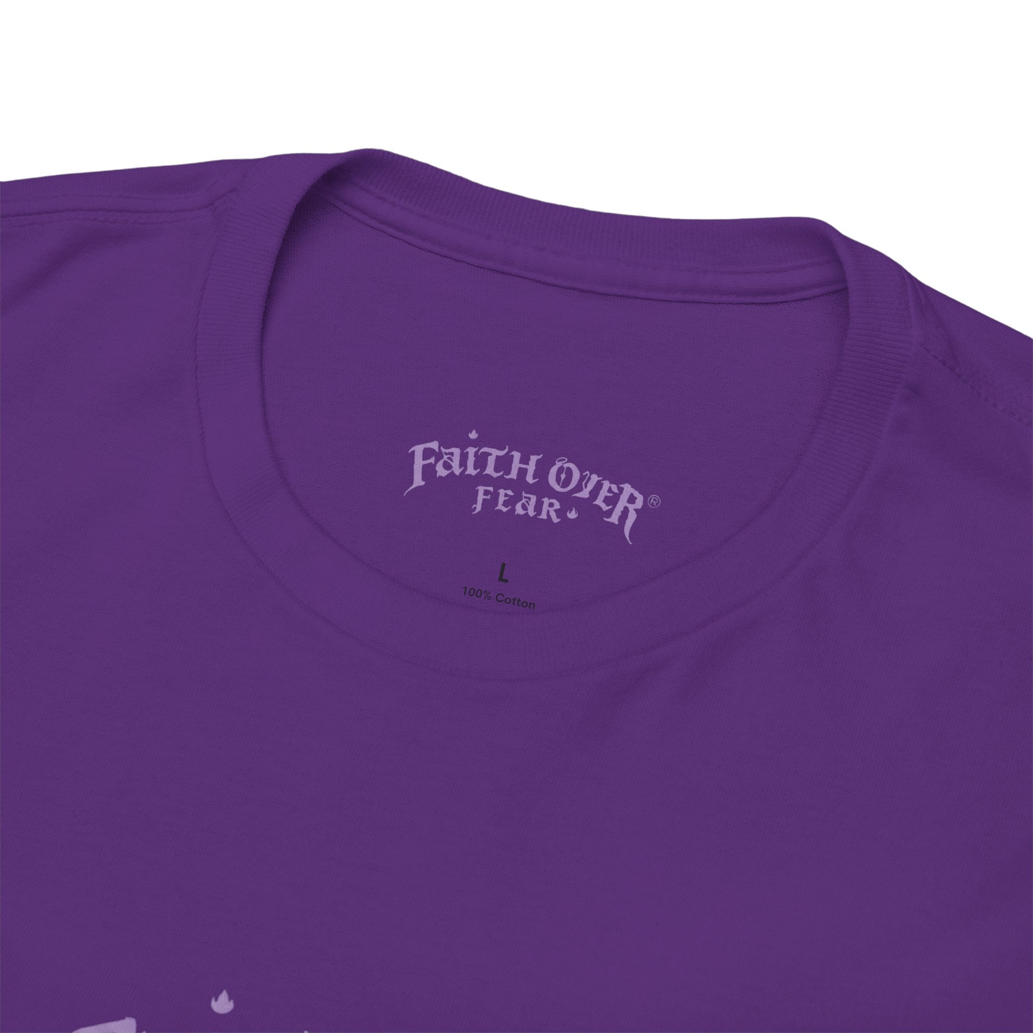 Faith Over Fear Logo (Lavendel) - Heavy Cotton Tee