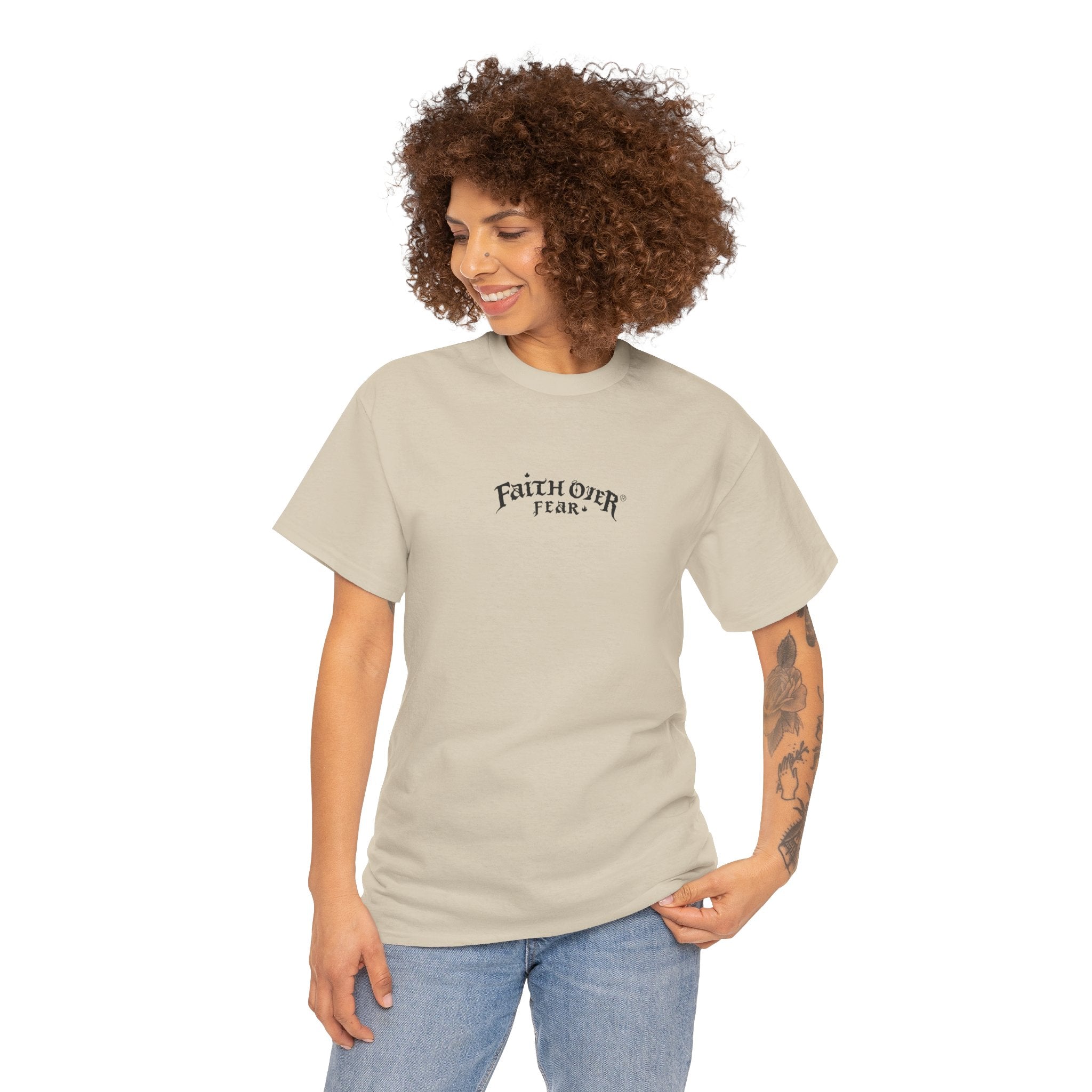 Faith Over Fear Logo - Heavy Cotton Tee