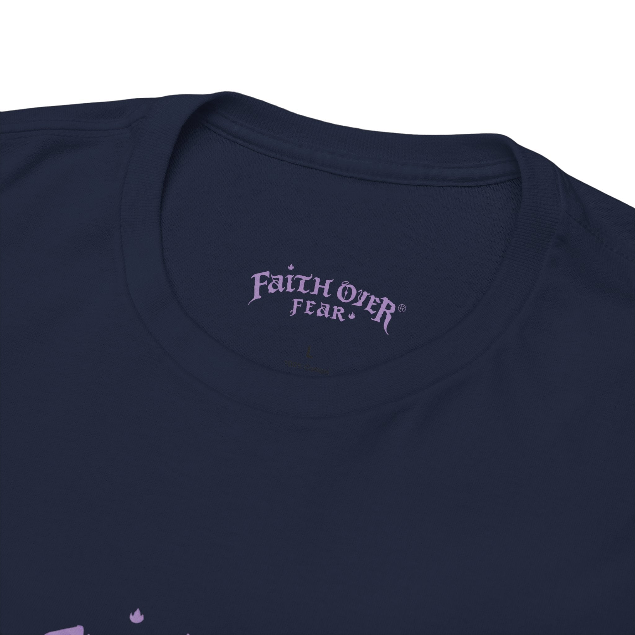 Faith Over Fear Logo (Lavendel) - Heavy Cotton Tee