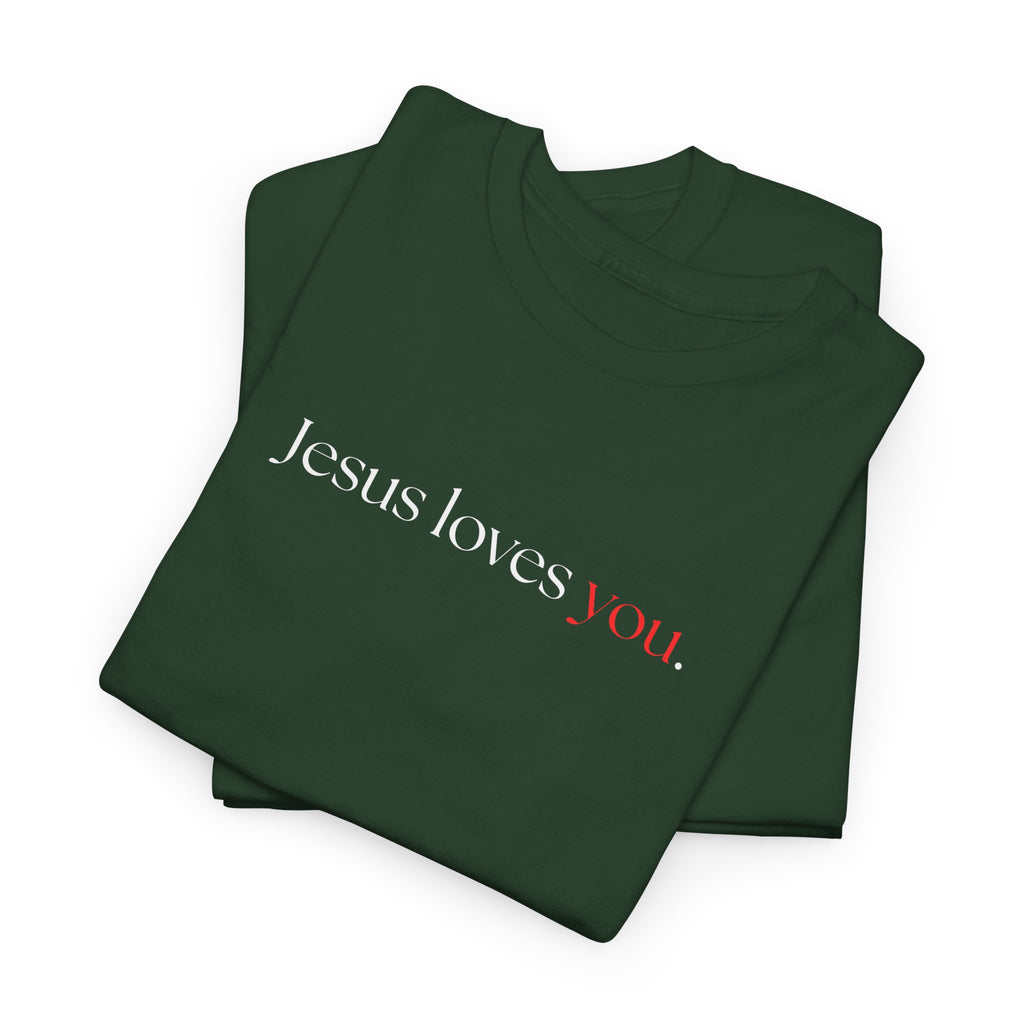 Jesus loves you - Heavy Cotton Tee