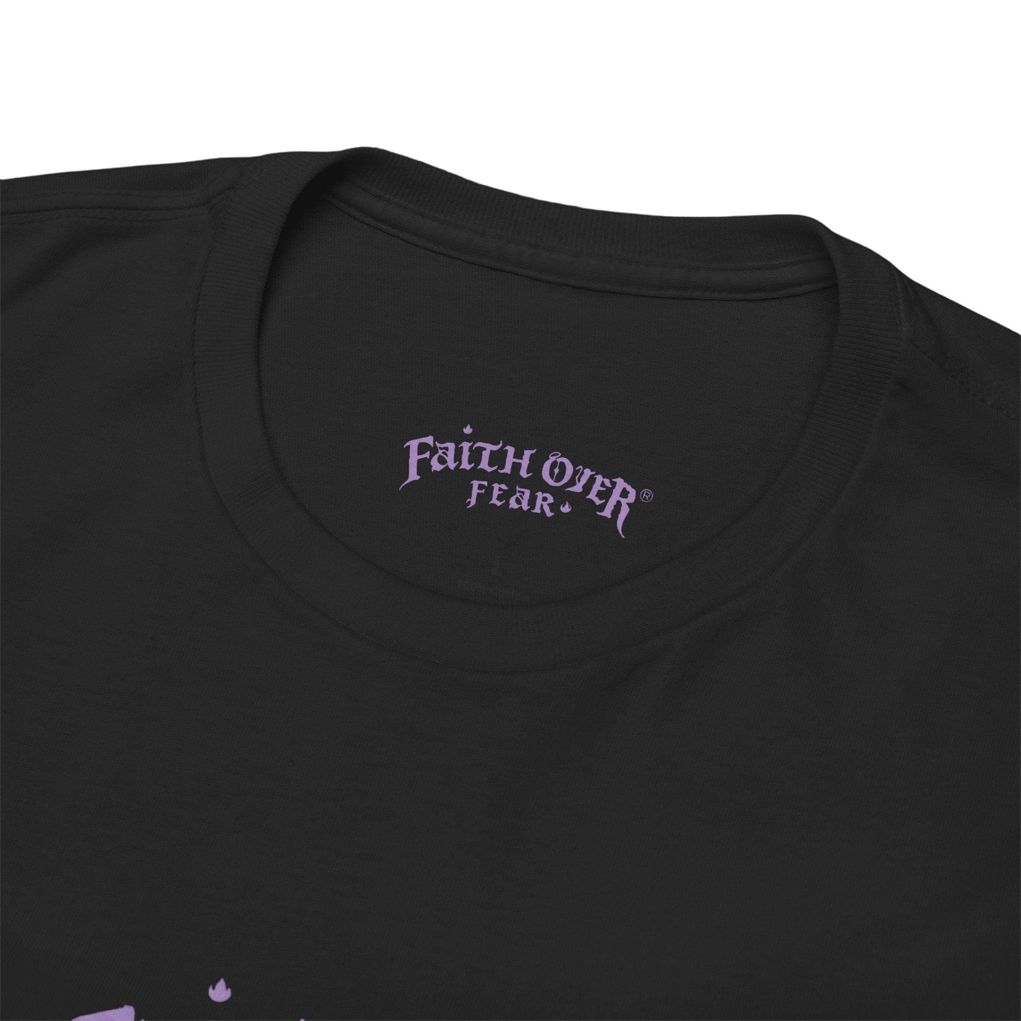 Faith Over Fear Logo (Lavendel) - Heavy Cotton Tee