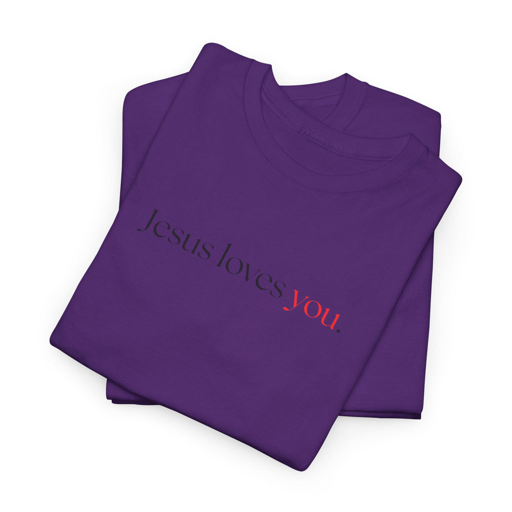 Jesus loves you - Heavy Cotton Tee