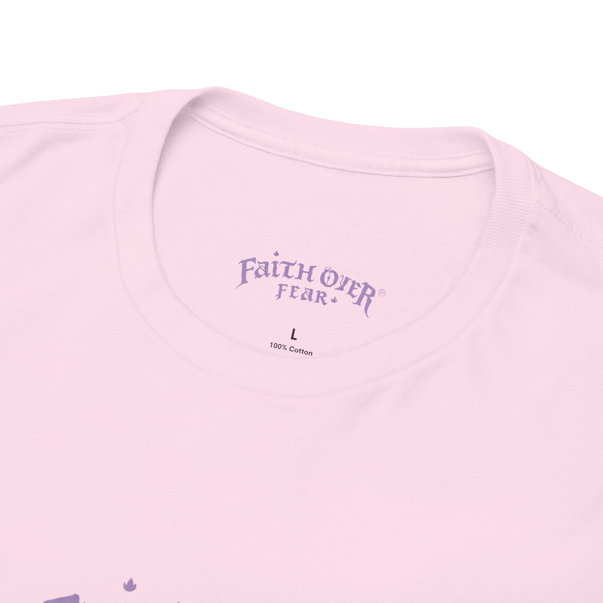 Faith Over Fear Logo (Lavendel) - Heavy Cotton Tee