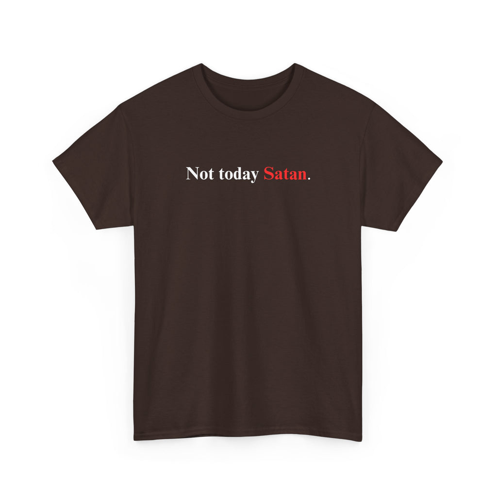 Not Today Satan - Heavy Cotton Tee