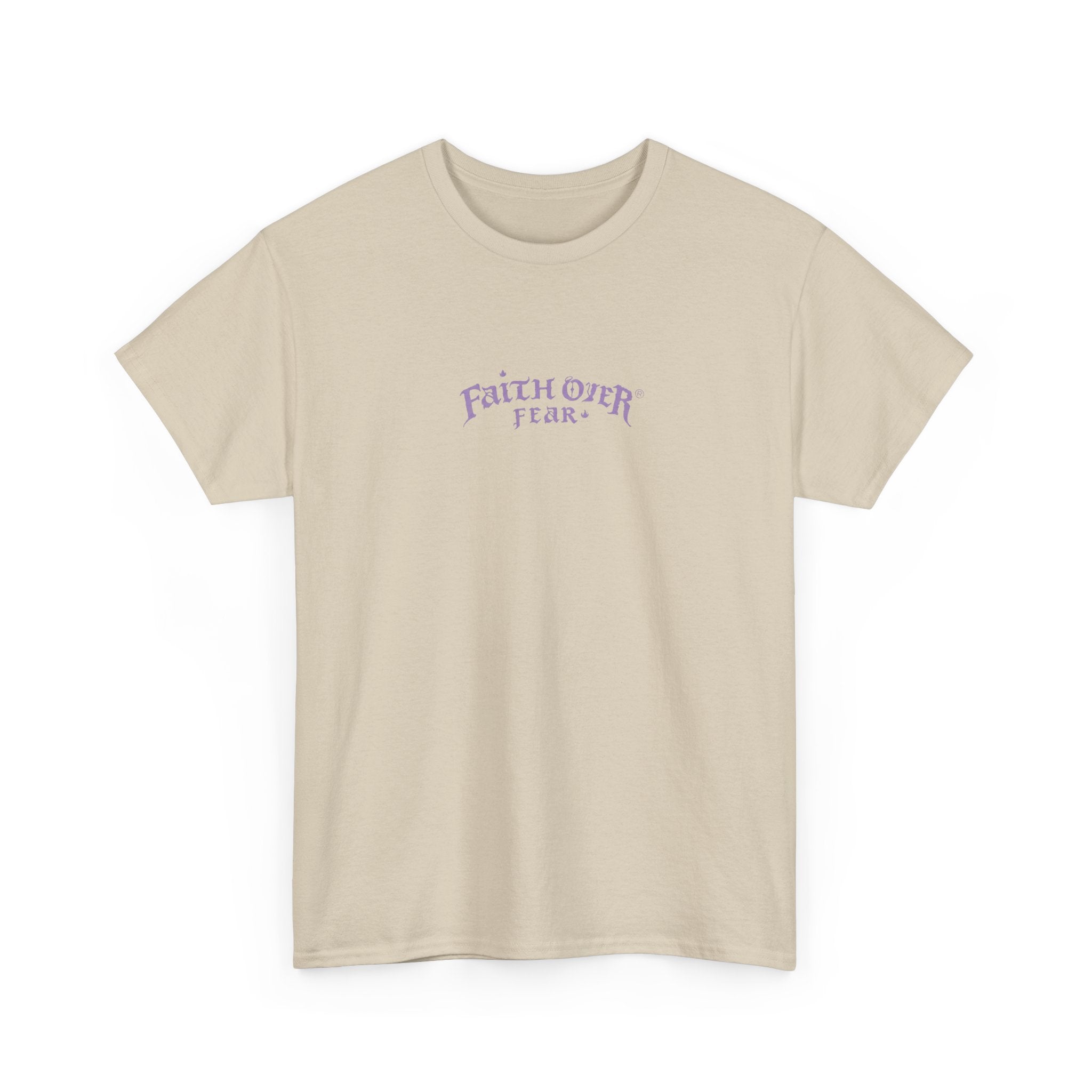 Faith Over Fear Logo (Lavendel) - Heavy Cotton Tee