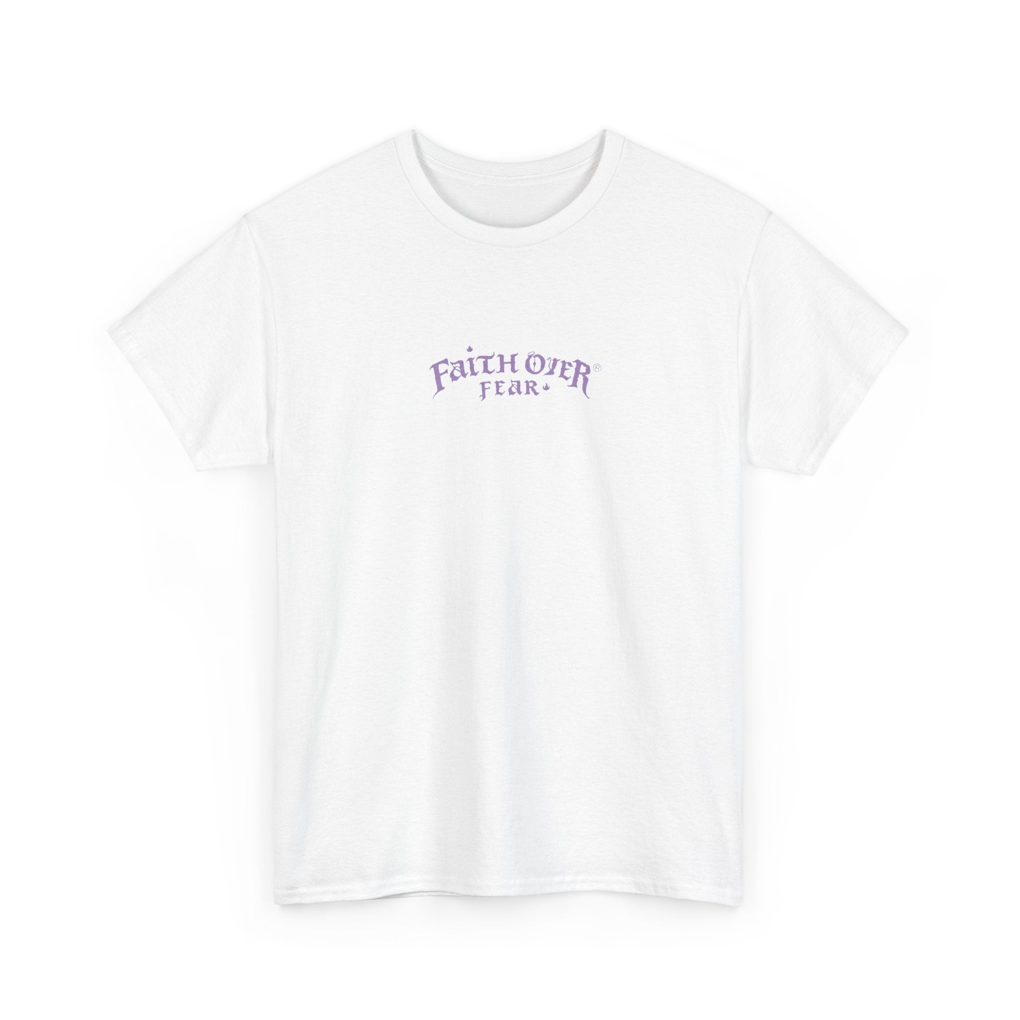 Faith Over Fear Logo (Lavendel) - Heavy Cotton Tee