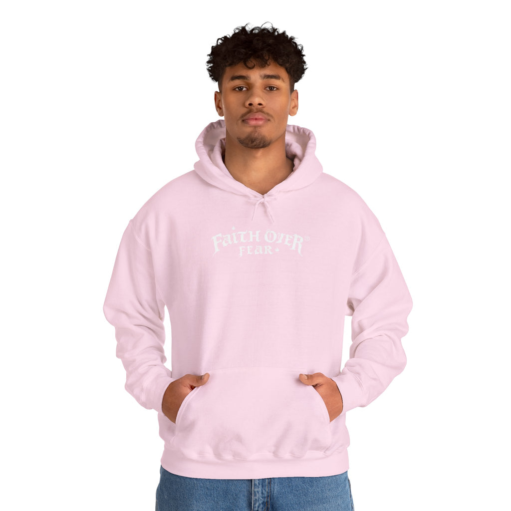 Faith Over Fear (White) - Unisex Hoodie
