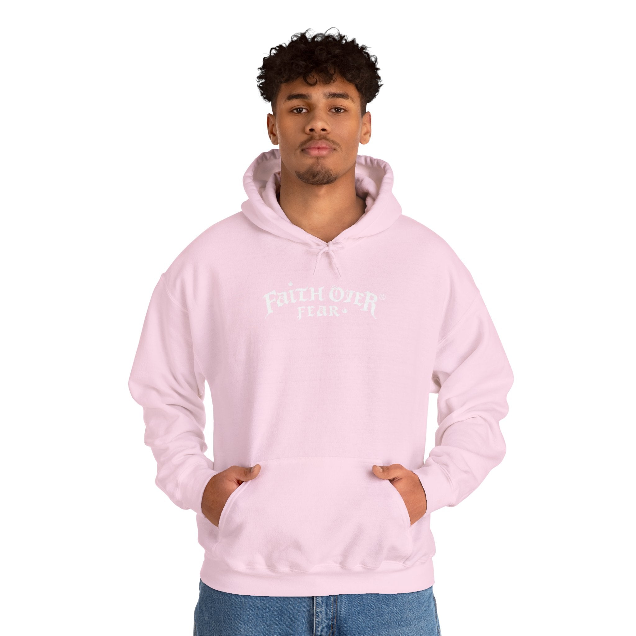 Faith Over Fear (White) - Unisex Hoodie