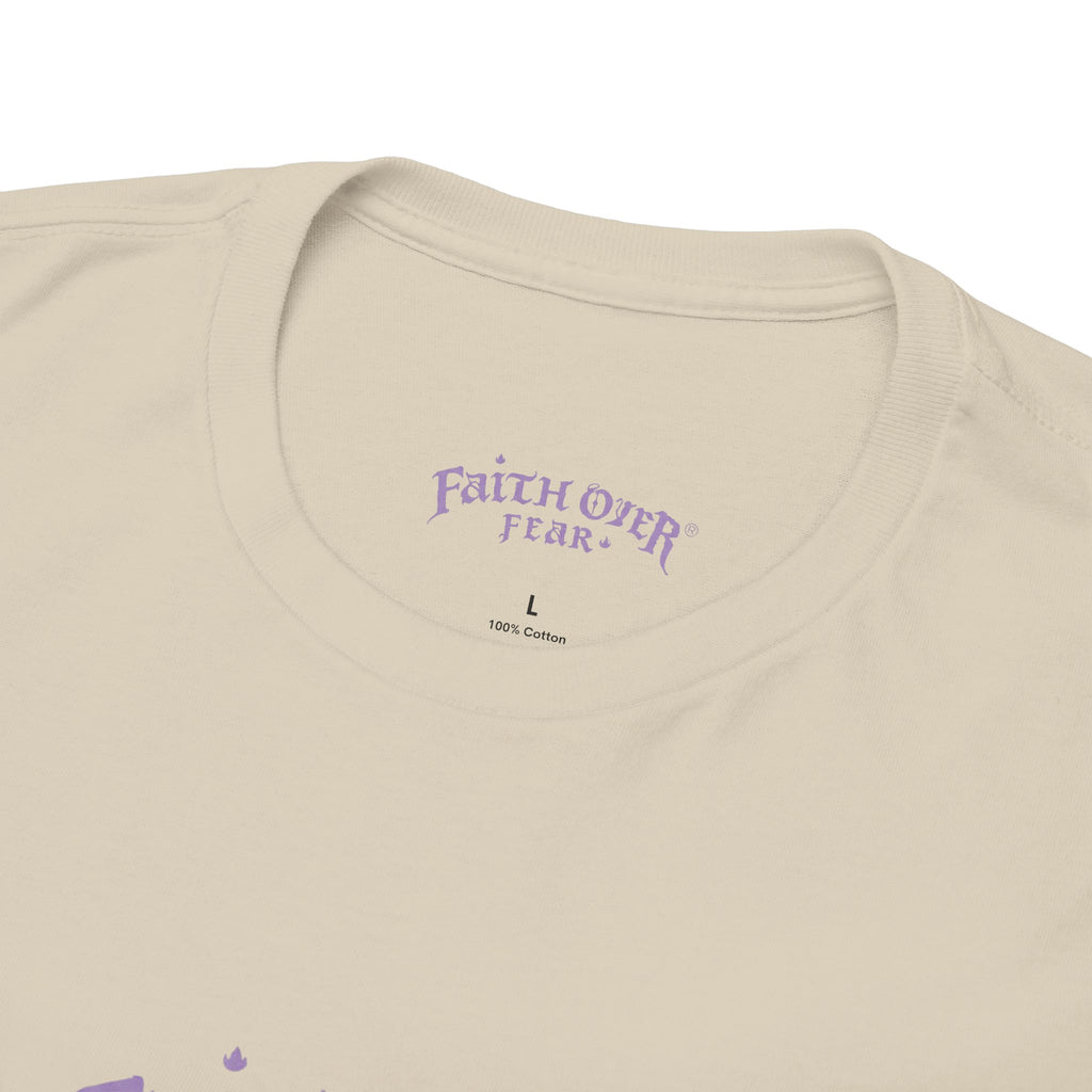 Faith Over Fear Logo (Lavendel) - Heavy Cotton Tee
