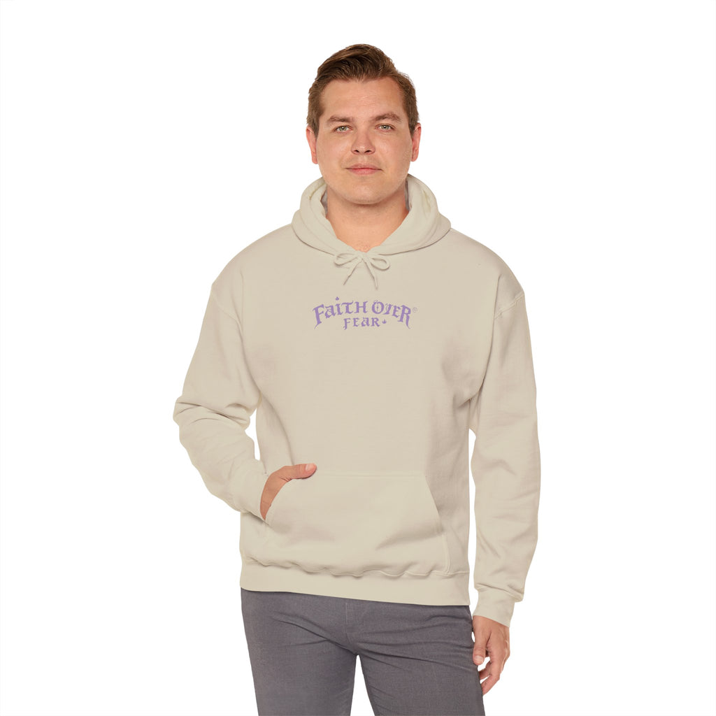 Faith Over Fear Logo (Lavendel) – Hoodie